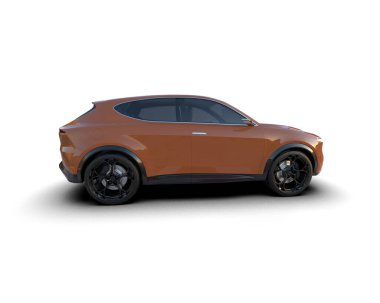 siyah spor araba - 3D render