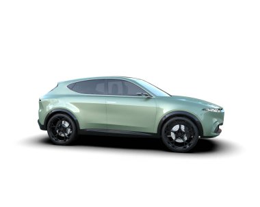 Beyaz arkaplandaki araba