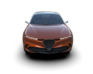 Stüdyo ortamında daha az genel bir konsept arabanın 3 boyutlu çizimi