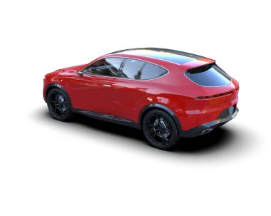 Daha az genel bir spor konsept otomobilin 3 boyutlu çizimi