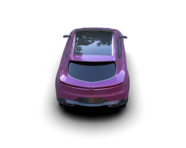 elektrikli araba modern elektrikli araba beyaz arka planda