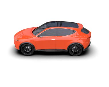 modern elektrikli araba - 3D görüntüleme