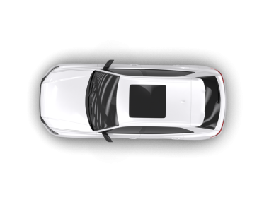 şeffaf arkaplan üzerinde modern SUV araba   