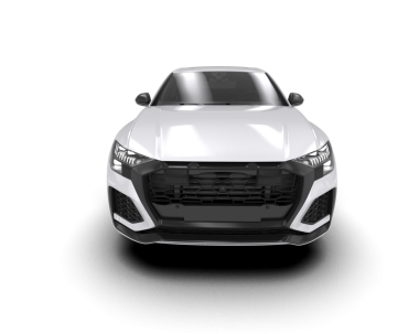 şeffaf arkaplan üzerinde modern SUV araba   