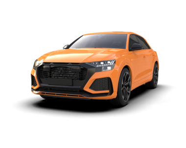 şeffaf arkaplan üzerinde modern SUV araba   