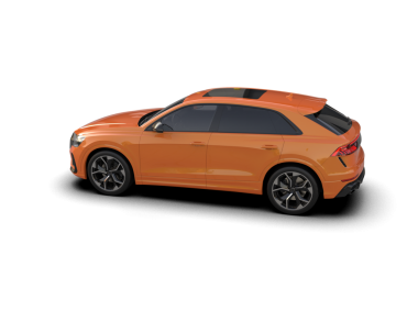 şeffaf arkaplan üzerinde modern SUV araba   