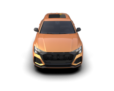 şeffaf arkaplan üzerinde modern SUV araba   