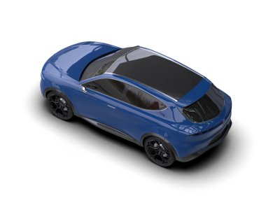 Siyah araba beyaz arkaplanda izole edildi