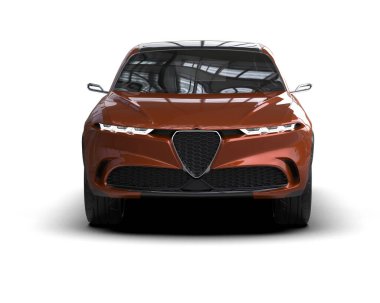 modern süper araba - 3D illüstrasyon