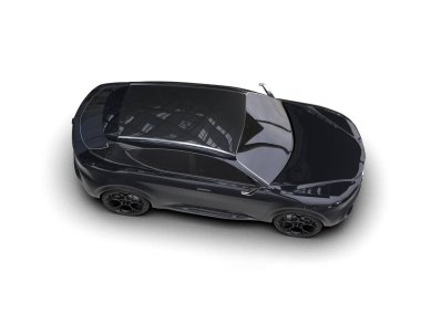 Siyah modern spor araba