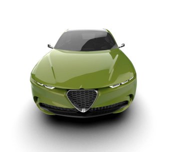 beyaz arka planda modern araba