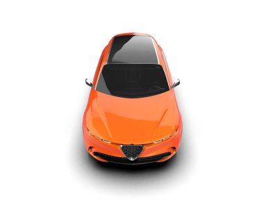 modern kırmızı süper spor araba