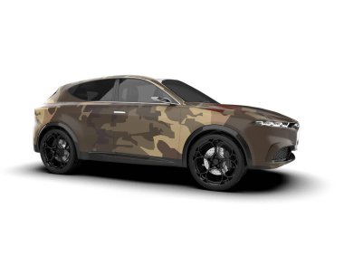 Modern SUV arabası - 3D görüntüleme
