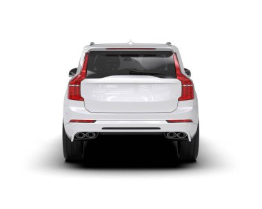 Modern SUV - beyaz arka planda araba