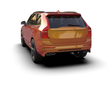 Hafif arka planda modern lüks bir araba.