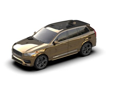 Arka planda lüks bir araba. yüksek kaliteli fotoğraf