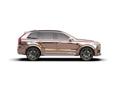 Lüks modern araba beyaz arka planda izole