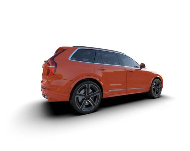 modern lüks spor araba beyaz arka planda izole