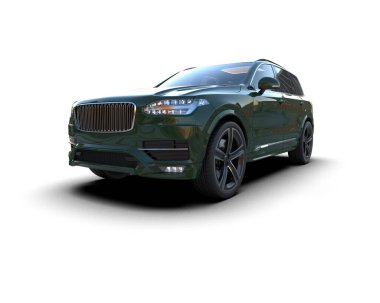 Modern lüks spor araba. 3 boyutlu.