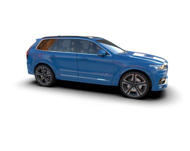 Beyaz ekranlı modern bir araba.