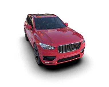 kırmızı modern lüks araba - stüdyo çekimi