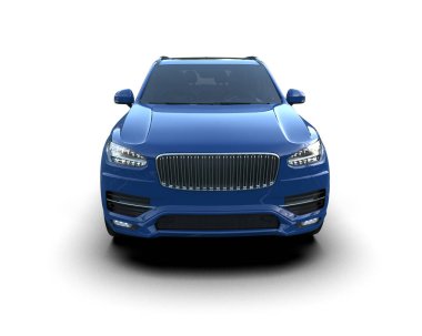 Beyaz arka planda modern lüks yönetici arabası