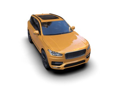 Modern spor araba - 3D illüstrasyon