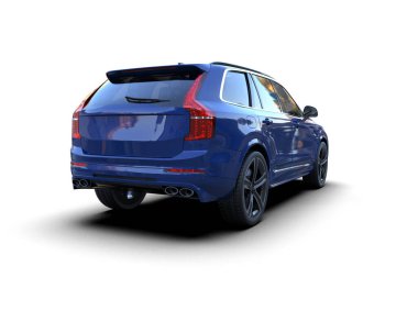 mavi lüks spor araba