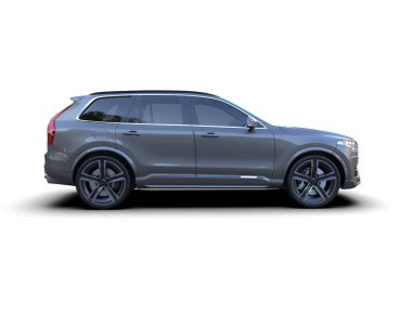 Lüks modern araba. 3d oluşturma