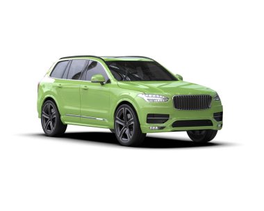yeşil modern lüks SUV araba