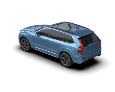 Beyaz arka planda bir araba. Kaliteli ve kaliteli baskılar. Yüksek çözünürlüklü mükemmel kalite. 3 oluşturma.