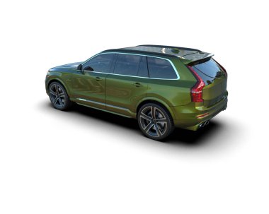 yeşil lüks spor araba