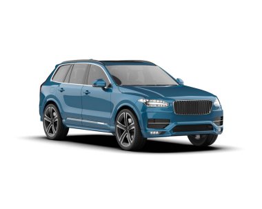 Modern lüks modern araba, sedan. 3d illüstrasyon