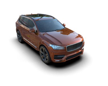 Lüks Spor Araba Beyaz Arkaplanda İzole Edildi