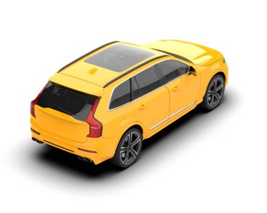 modern şehir arabası arka planda izole