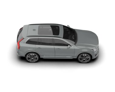 siyah modern araba. 3d oluşturma