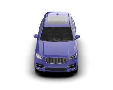 Mavi lüks araba. 3 Boyutlu Hazırlama.