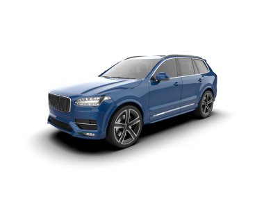 Modern lüks mavi cip. 3d oluşturma