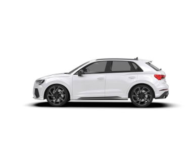 Lüks araba, modern sedan. kenar - görünüm