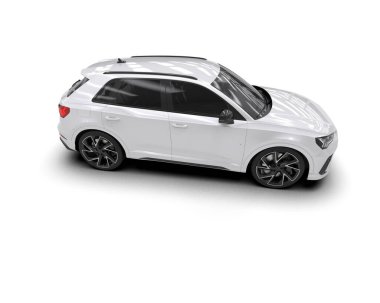 modern araba beyaz arkaplan