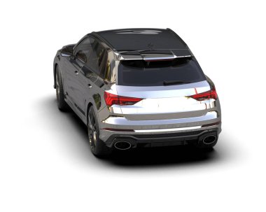 modern şehir cipi beyaz arkaplanda izole edildi