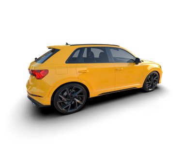 beyaz arkası olan modern araba.