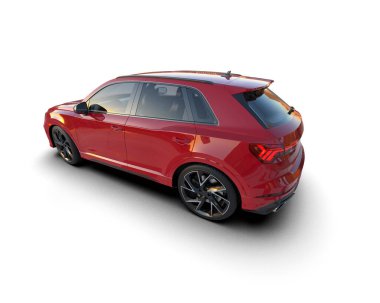 Zarif bir arabanın 3 boyutlu görüntüsü