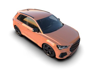 Stüdyo ortamında daha az genel bir konsept arabanın 3 boyutlu çizimi