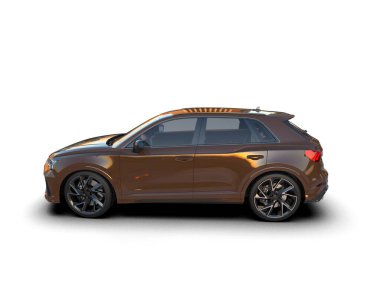 Lüks SUV modern izole edilmiş beyaz arka plan