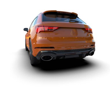 3 boyutlu modern araba.