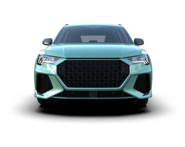Modern araba manzarası. 3d oluşturma