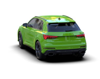 modern araba arka planda 3 boyutlu görüntüleme ile izole edildi -