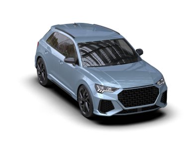 mavi spor araba - 3D görüntüleme