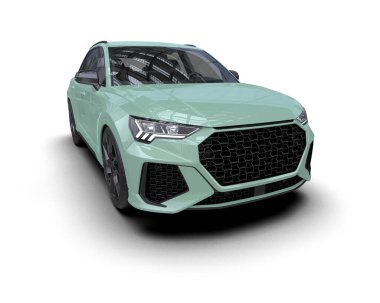 3 boyutlu bir SUV marka aracın üç boyutlu resmi.